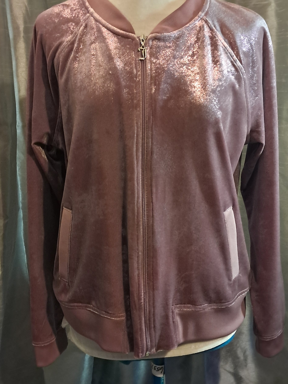 Juicy Couture Lavendar Velour Zippered Jacket